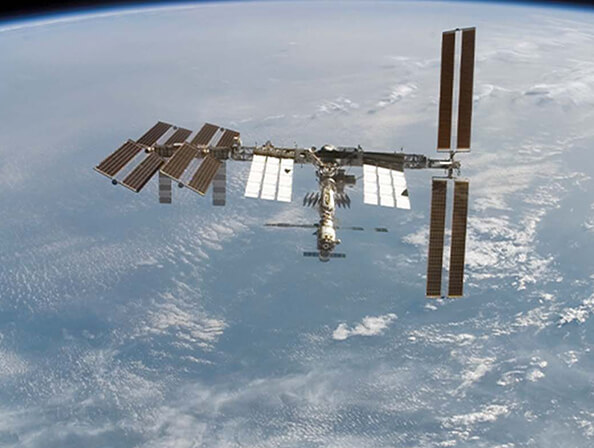 Satellite above the Earth