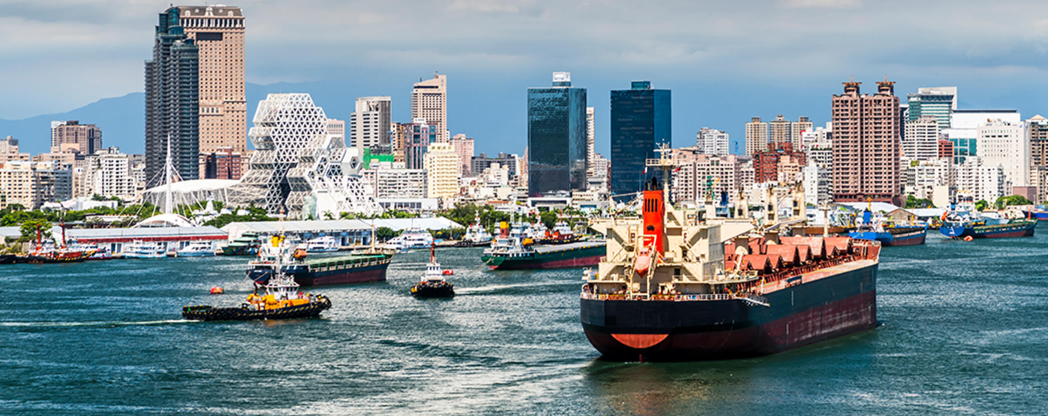 Shipping port in Taiwan